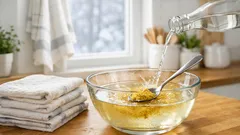 Slik fjerner du sur lukt i kjøkkenhåndklær med sennepspulver og eddik