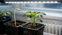 Slik unngår du lange, bleke småplanter i vinduskarmen