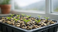 Slik får du paprika til å spire jevnere med frøskall som jorddekke