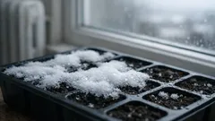 Slik sår du tomatfrø med snøtrikset for jevn fukt og trygg spiring