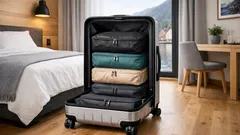 Derfor bør du velge toppåpnende koffert når hotellrommet er lite