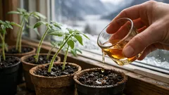 Honningvann til tomatsmåplanter: virker det, og når bør du styre unna